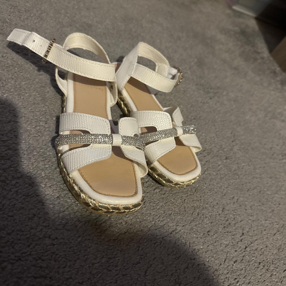 River Island Girls' White Sandals